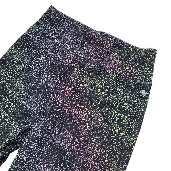 2/$20 Athletic Works Black With Colourful Pattern Leggings Pants Size: Youth XL - Picture 2 of 7